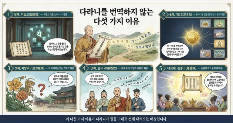 다라니를 번역하지 않는 이유
