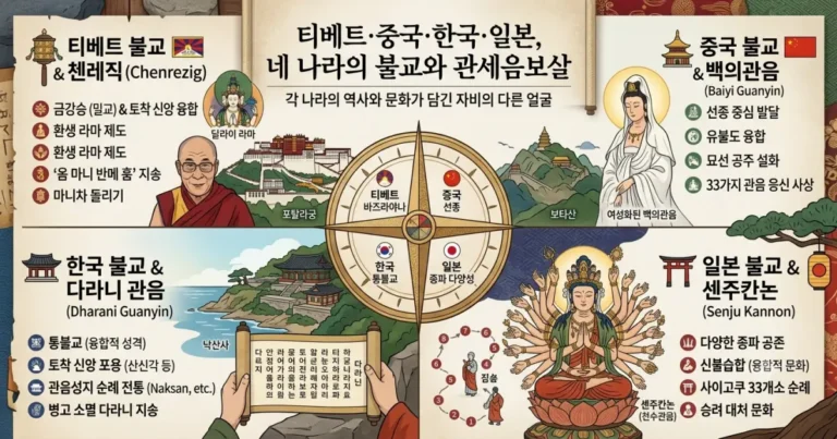 4개국의 관세음보살 신앙 비교